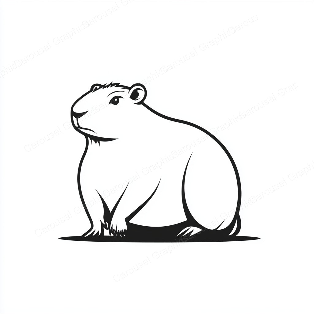 Capybara Vector Graphic preview