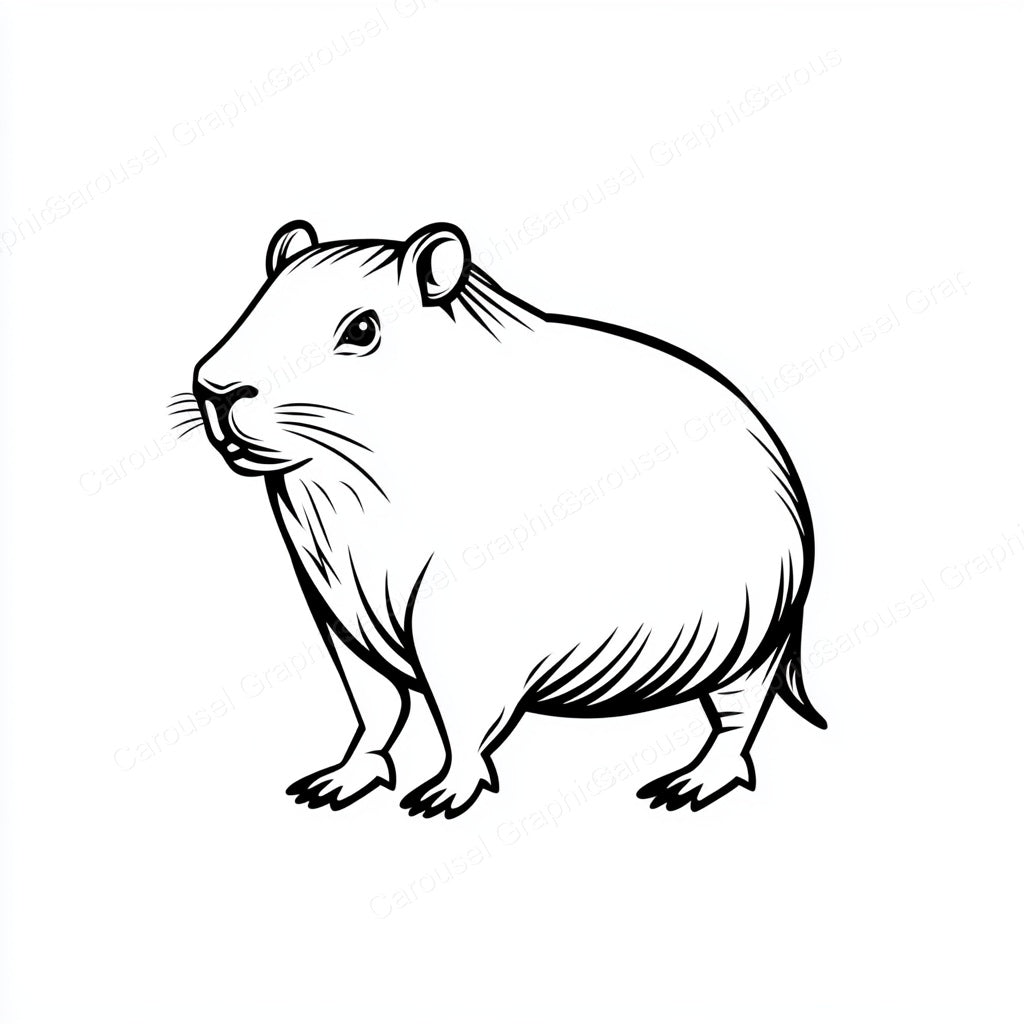 Capybara Vector Graphic preview
