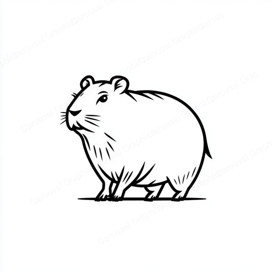 Capybara Vector Graphic preview