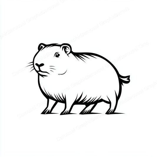 Capybara Vector Graphic preview