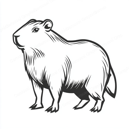 Capybara Vector Graphic preview