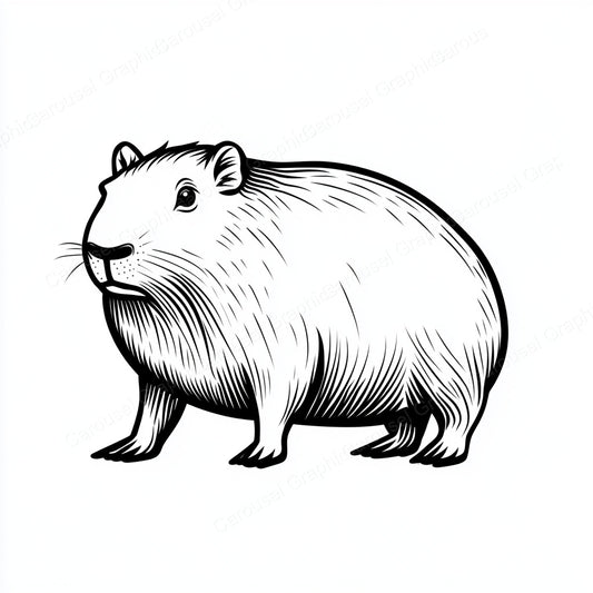 Capybara Vector Graphic preview