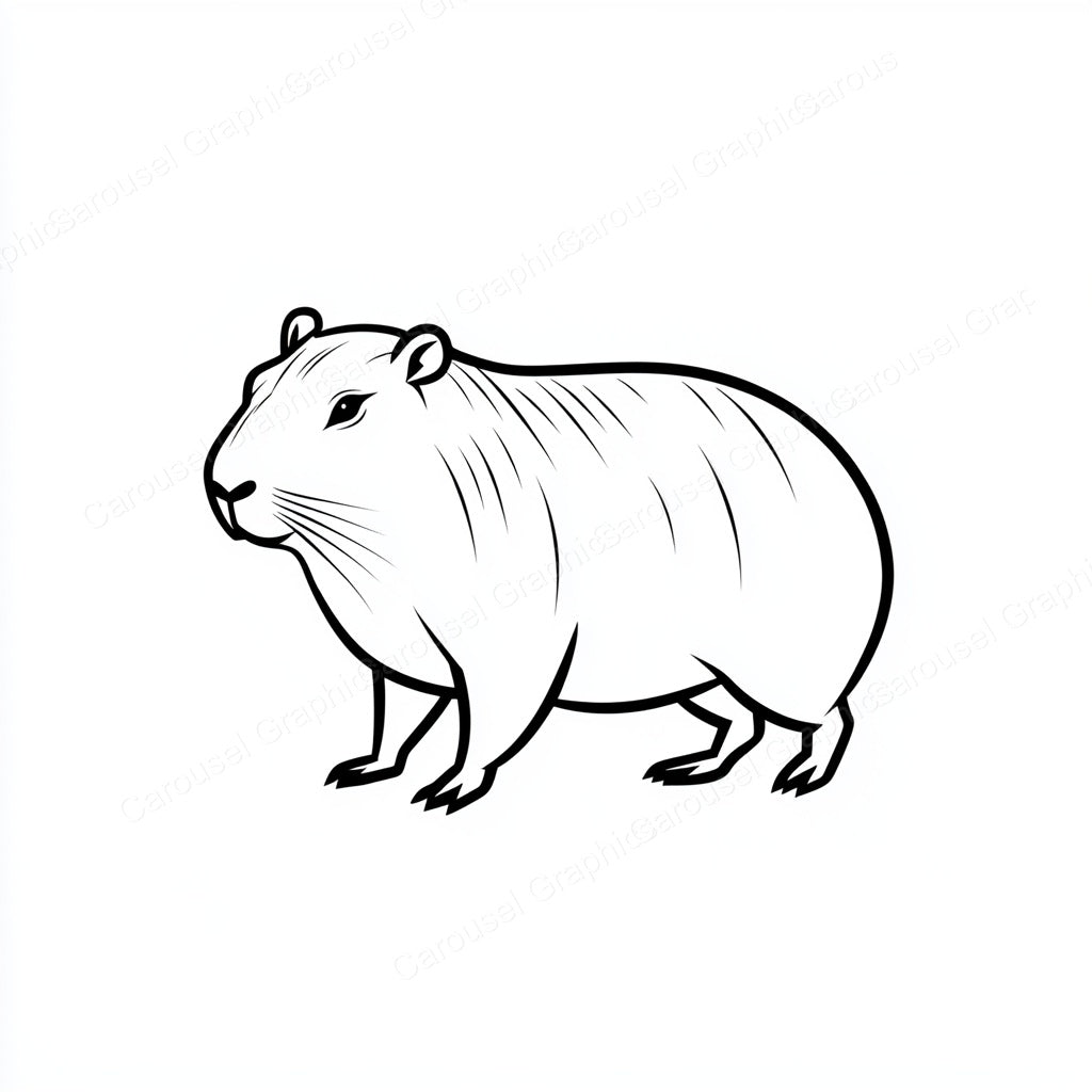 Capybara Vector Graphic preview