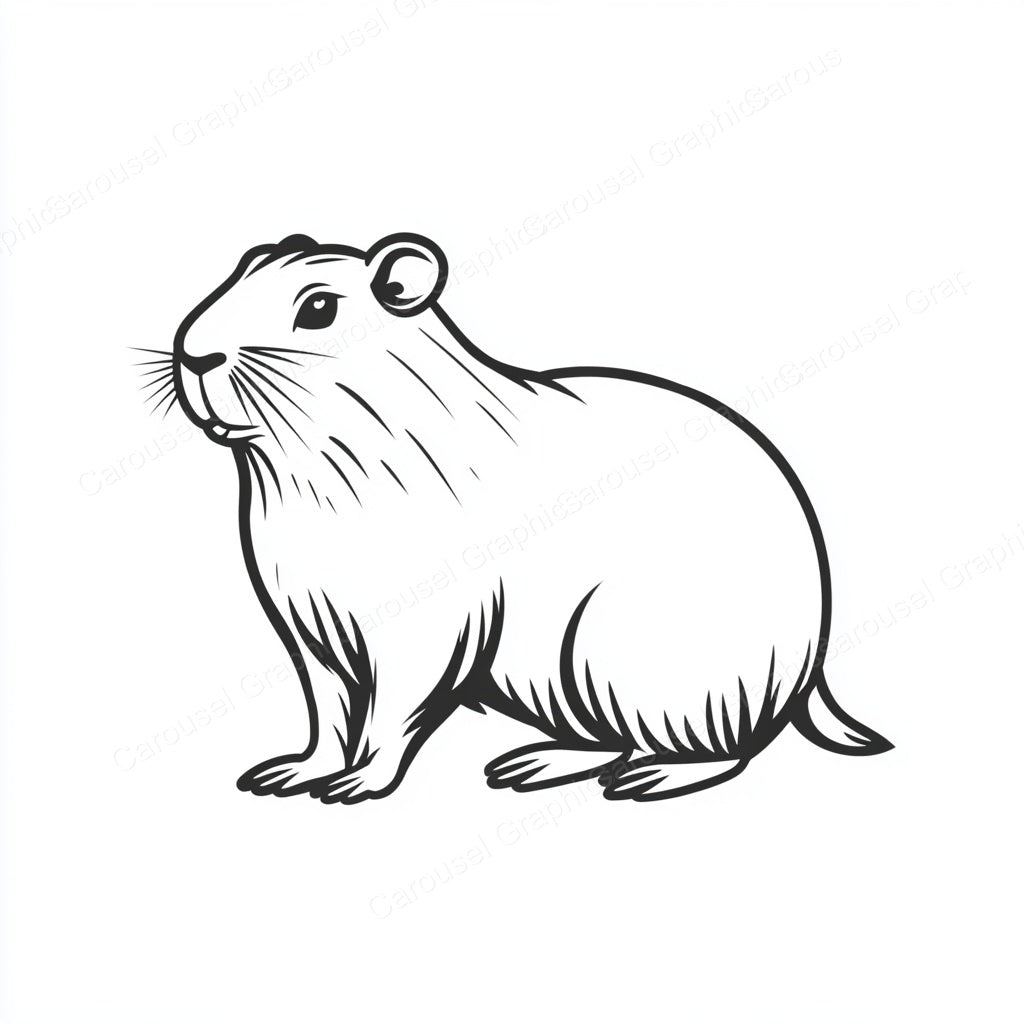 Capybara Vector Graphic preview
