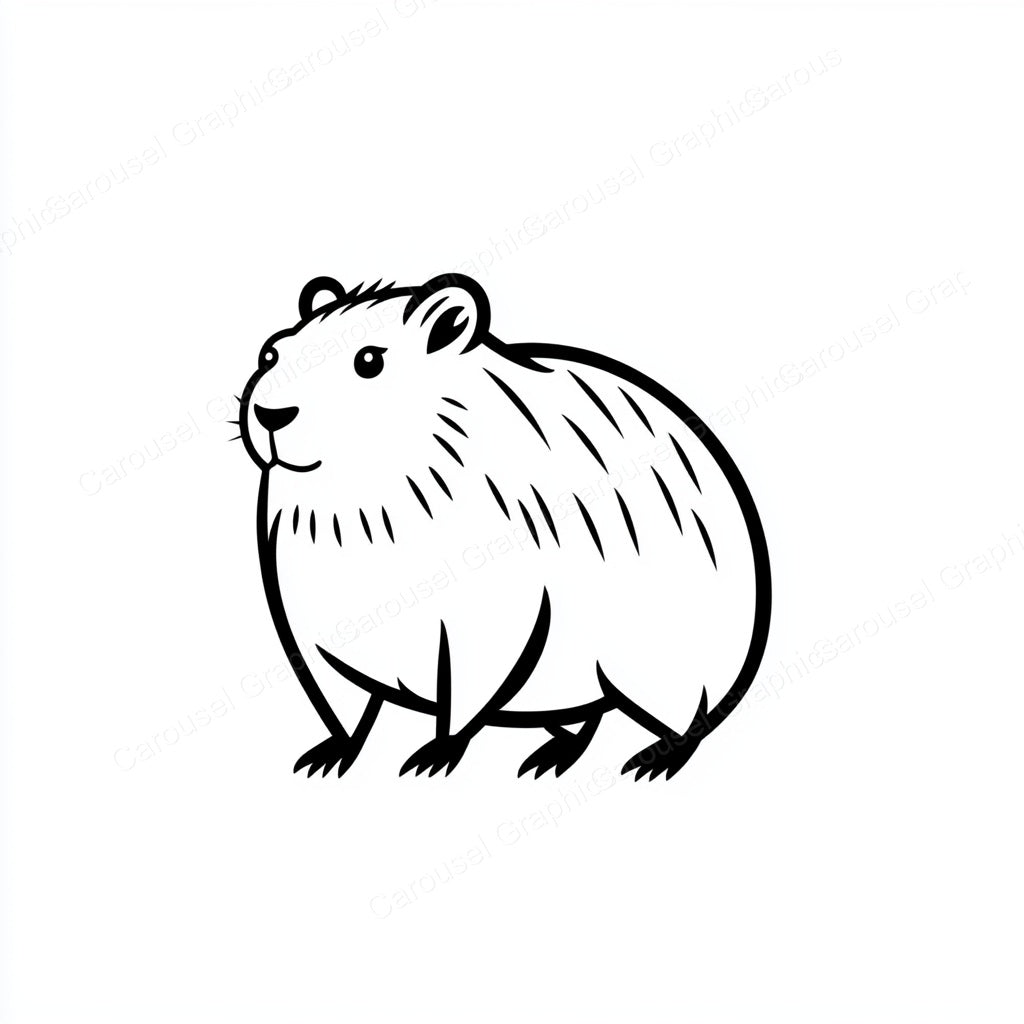 Capybara Vector Graphic preview