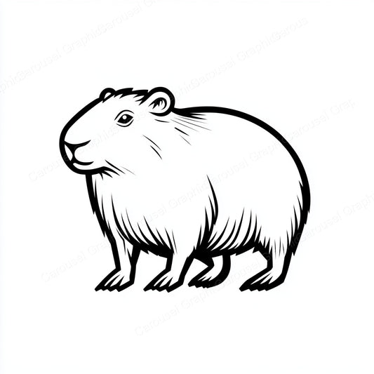 Capybara Vector Graphic preview