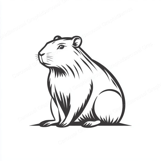 Capybara Vector Graphic preview