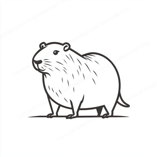 Capybara Vector Graphic preview