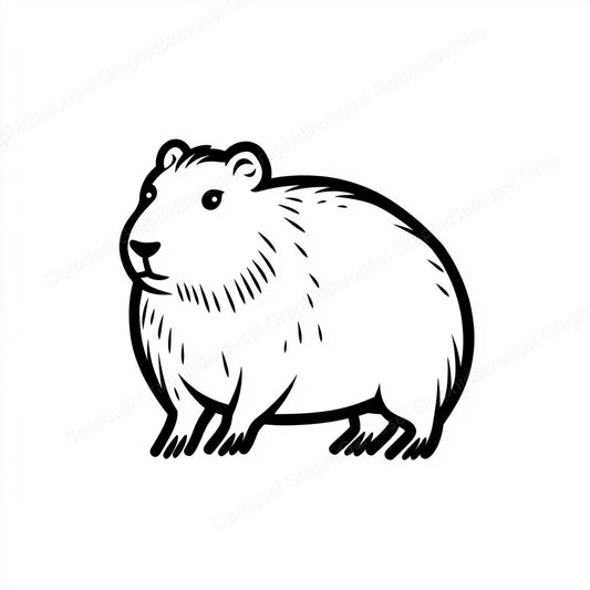 Capybara Vector Graphic preview