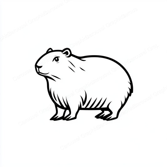 Capybara Vector Graphic preview