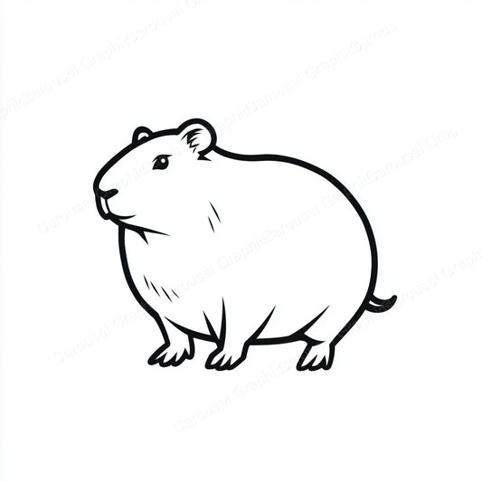 Capybara Vector Graphic preview
