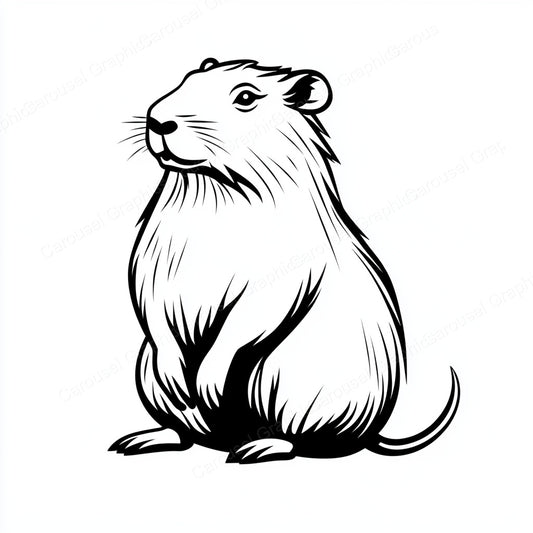 Capybara Vector Graphic preview