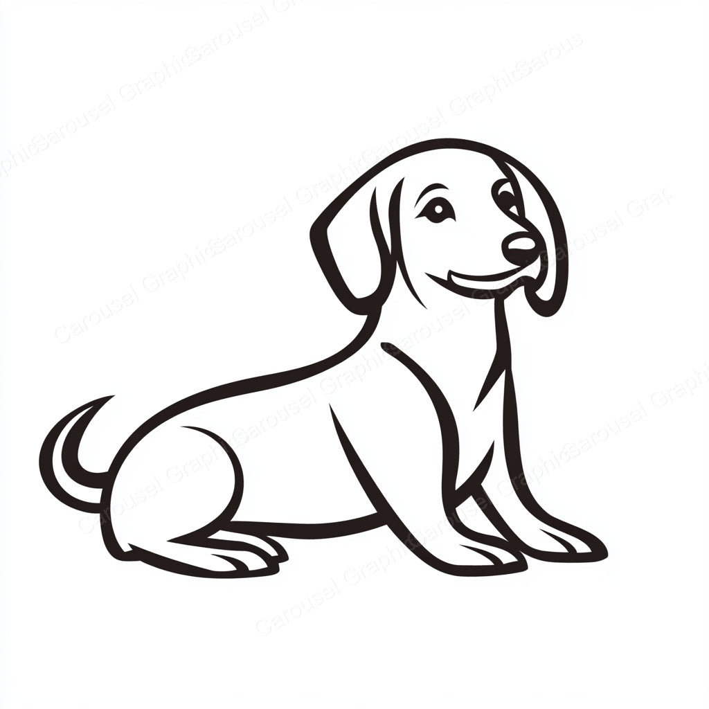 Dachshund Vector Graphic preview