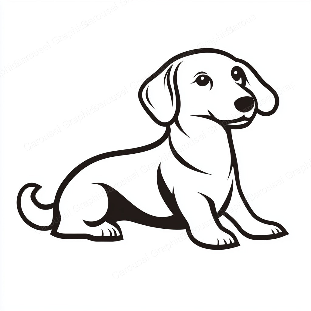 Dachshund Vector Graphic preview
