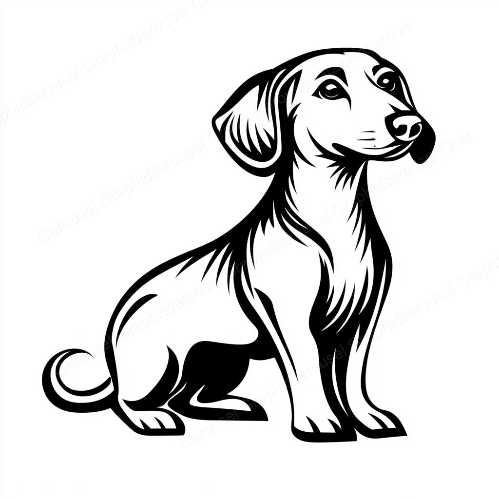 Dachshund Vector Graphic preview