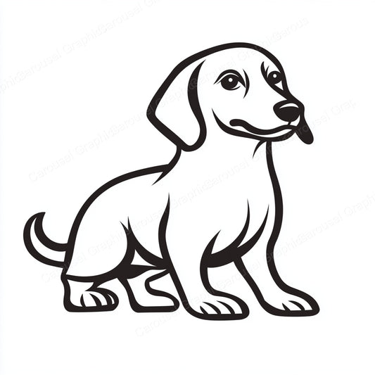 Dachshund Vector Graphic preview