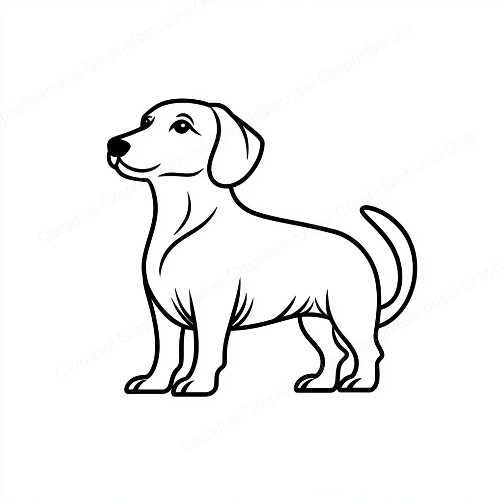 Dachshund Vector Graphic preview
