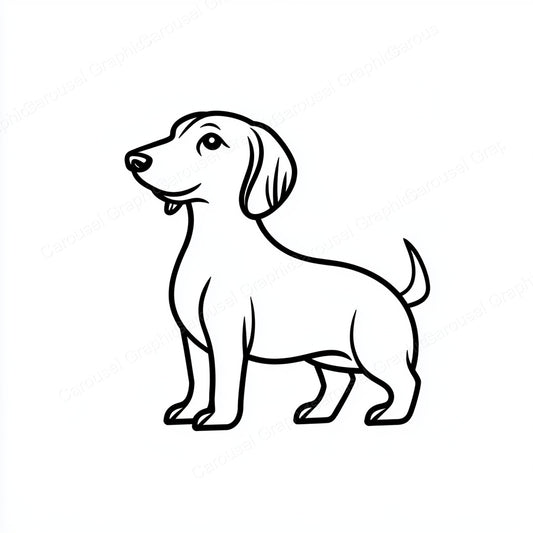 Dachshund Vector Graphic preview