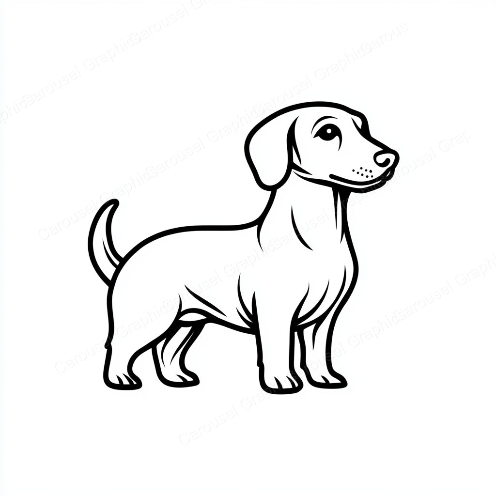 Dachshund Vector Graphic preview