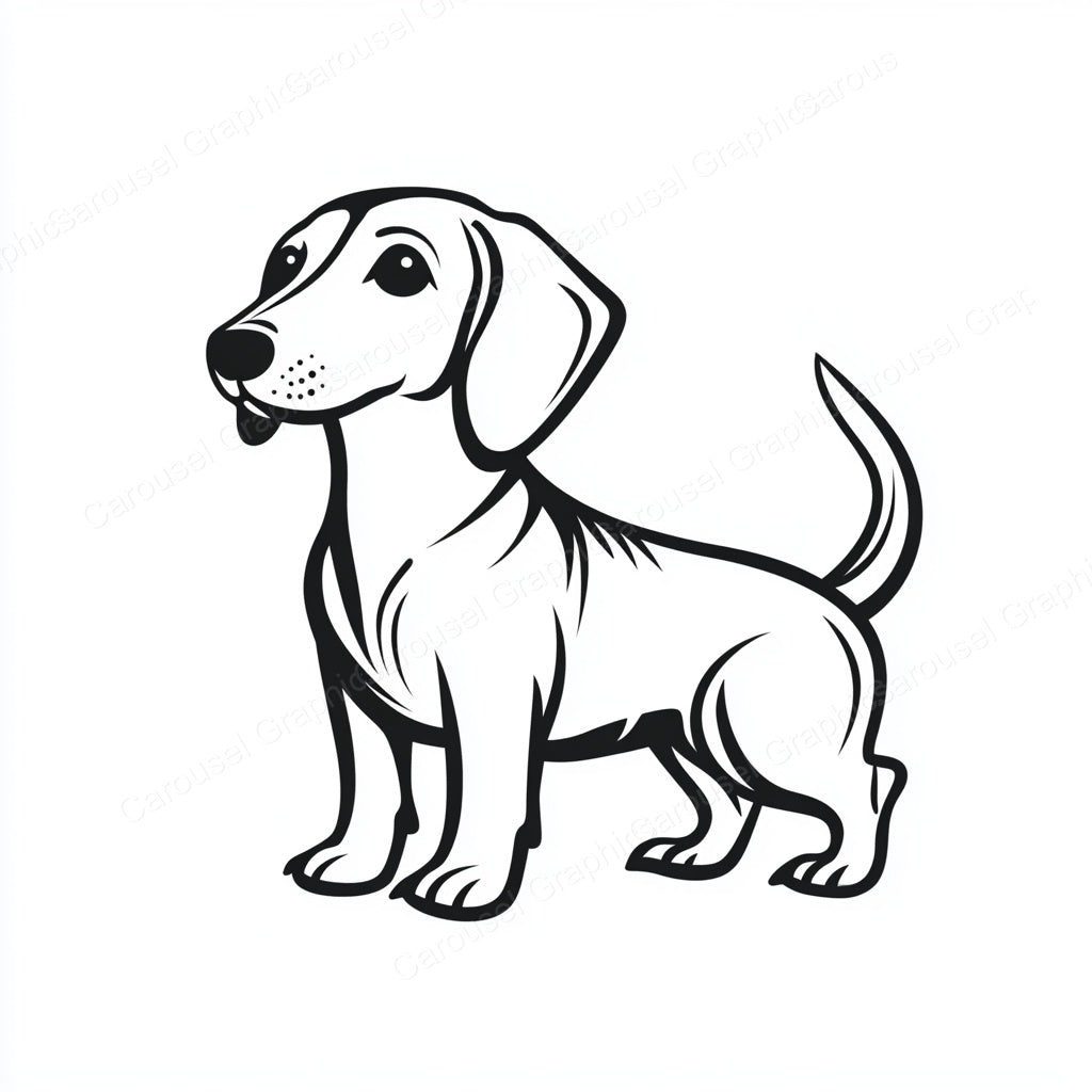 Dachshund Vector Graphic preview