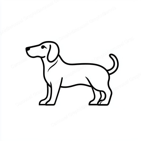 Dachshund Vector Graphic preview