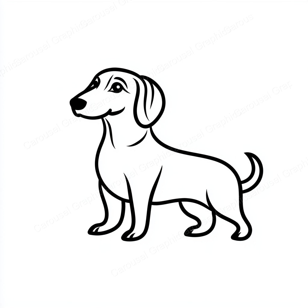 Dachshund Vector Graphic preview