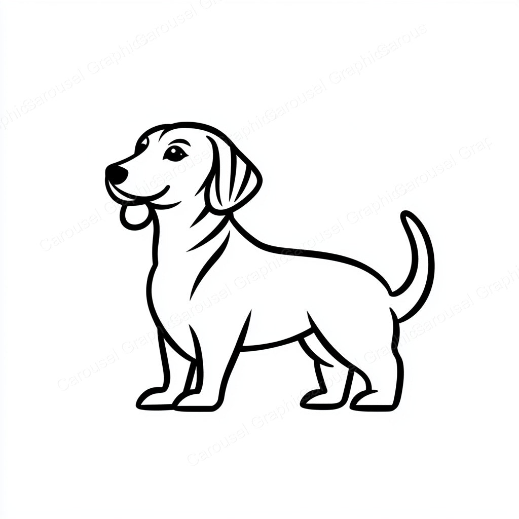 Dachshund Vector Graphic preview