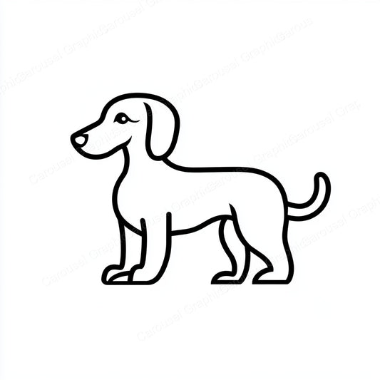 Dachshund Vector Graphic preview