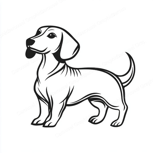 Dachshund Vector Graphic preview