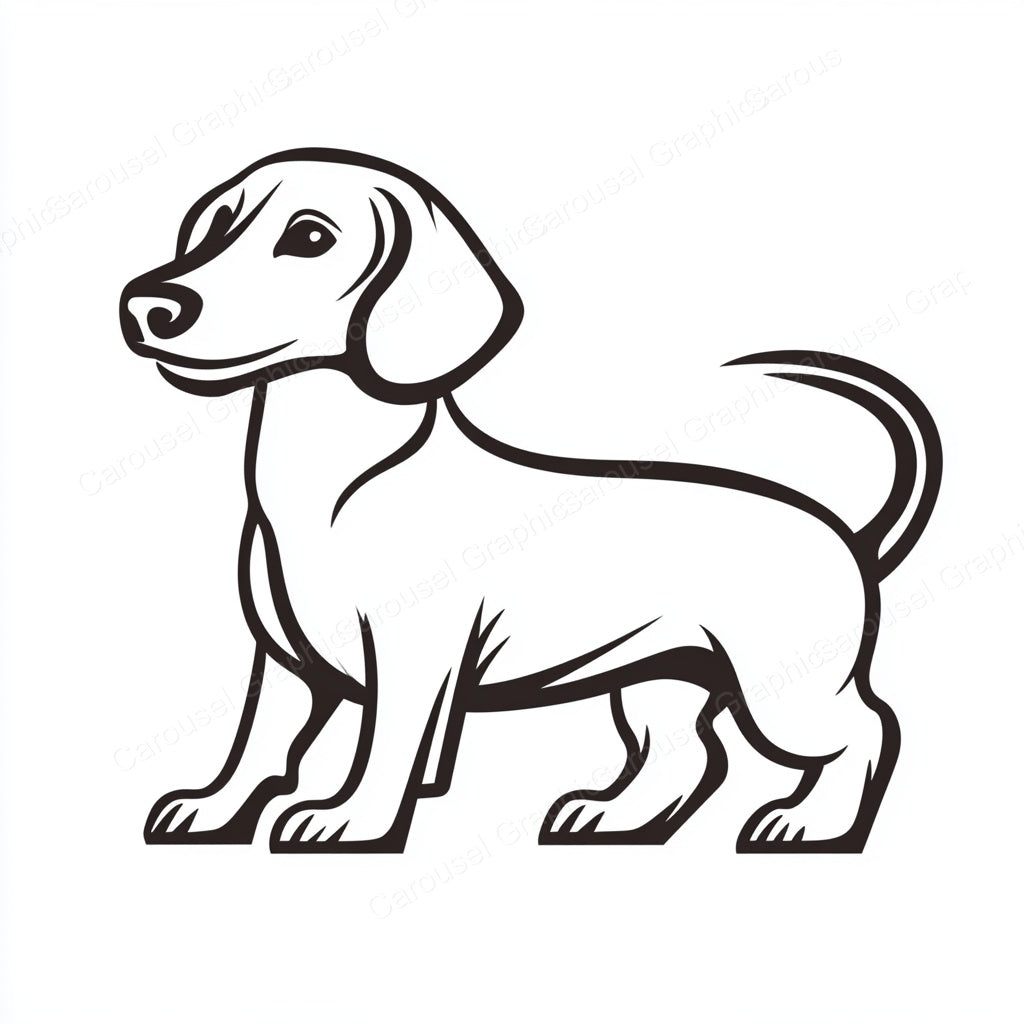 Dachshund Vector Graphic preview