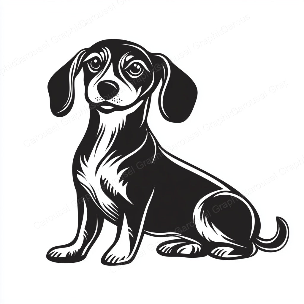 Dachshund Vector Graphic preview