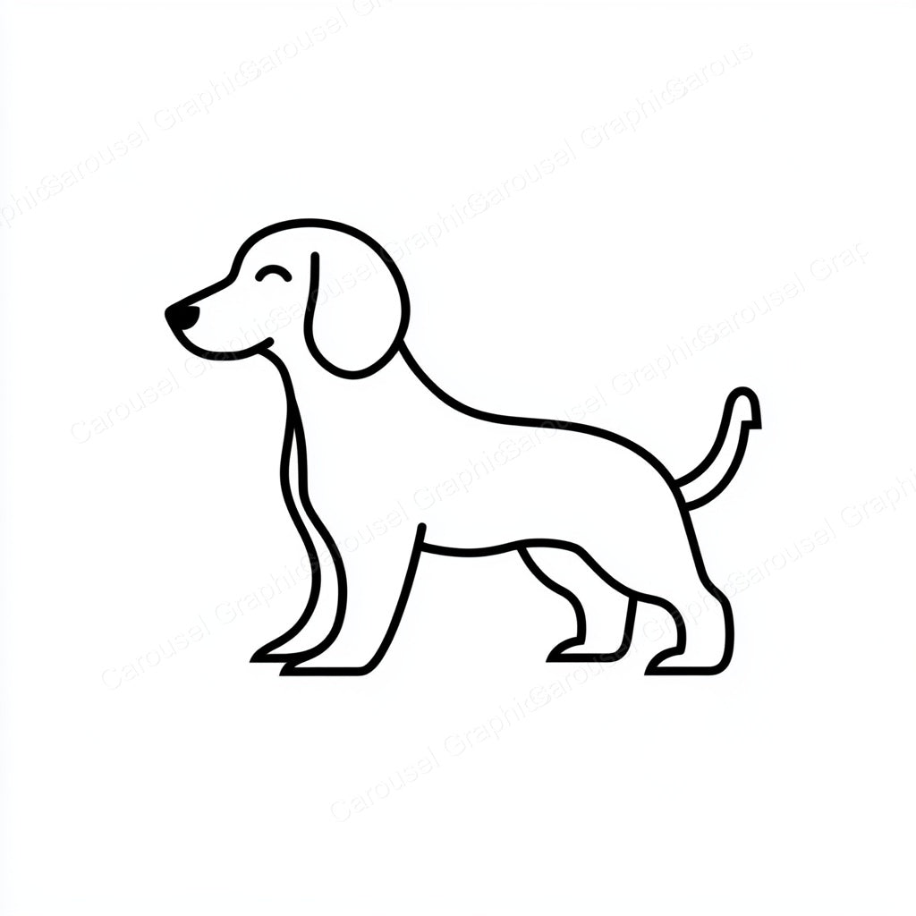 Dachshund Vector Graphic preview