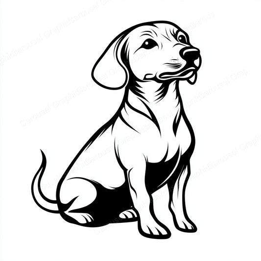 Dachshund Vector Graphic preview