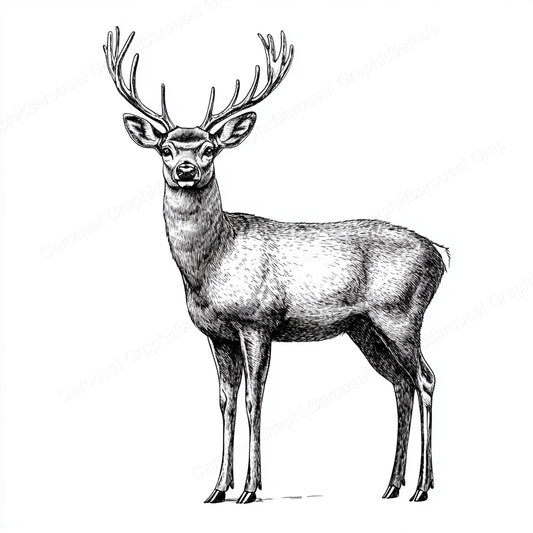 Deer Vector Graphic preview