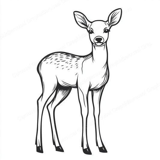 Deer Vector Graphic preview