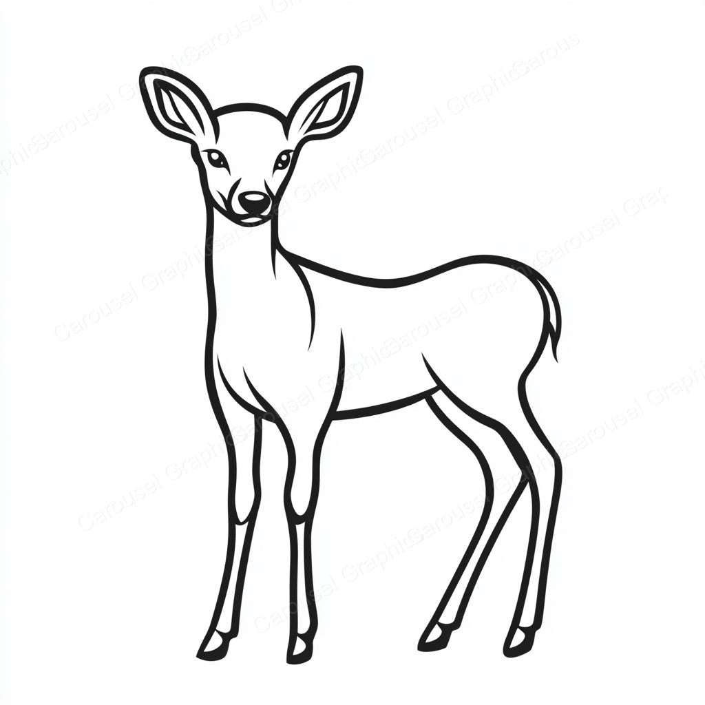 Deer Vector Graphic preview