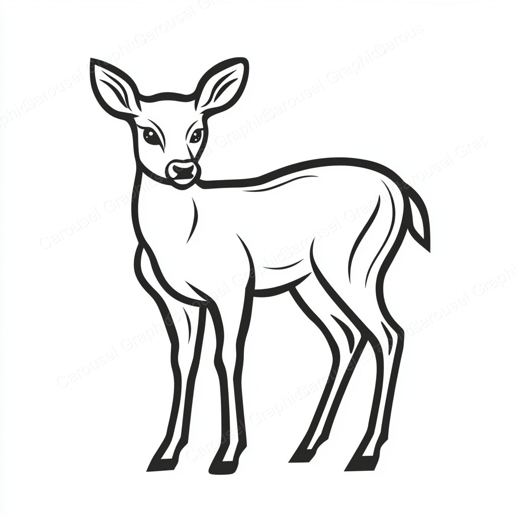 Deer Vector Graphic preview