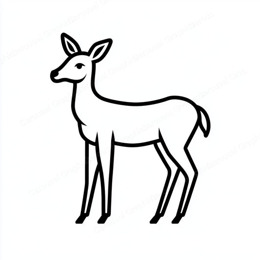 Deer Vector Graphic preview