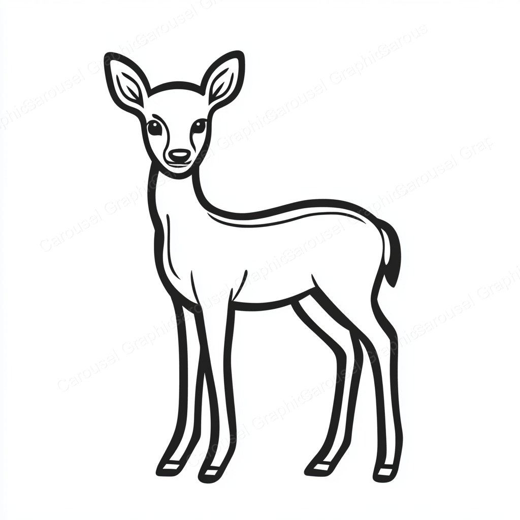 Deer Vector Graphic preview