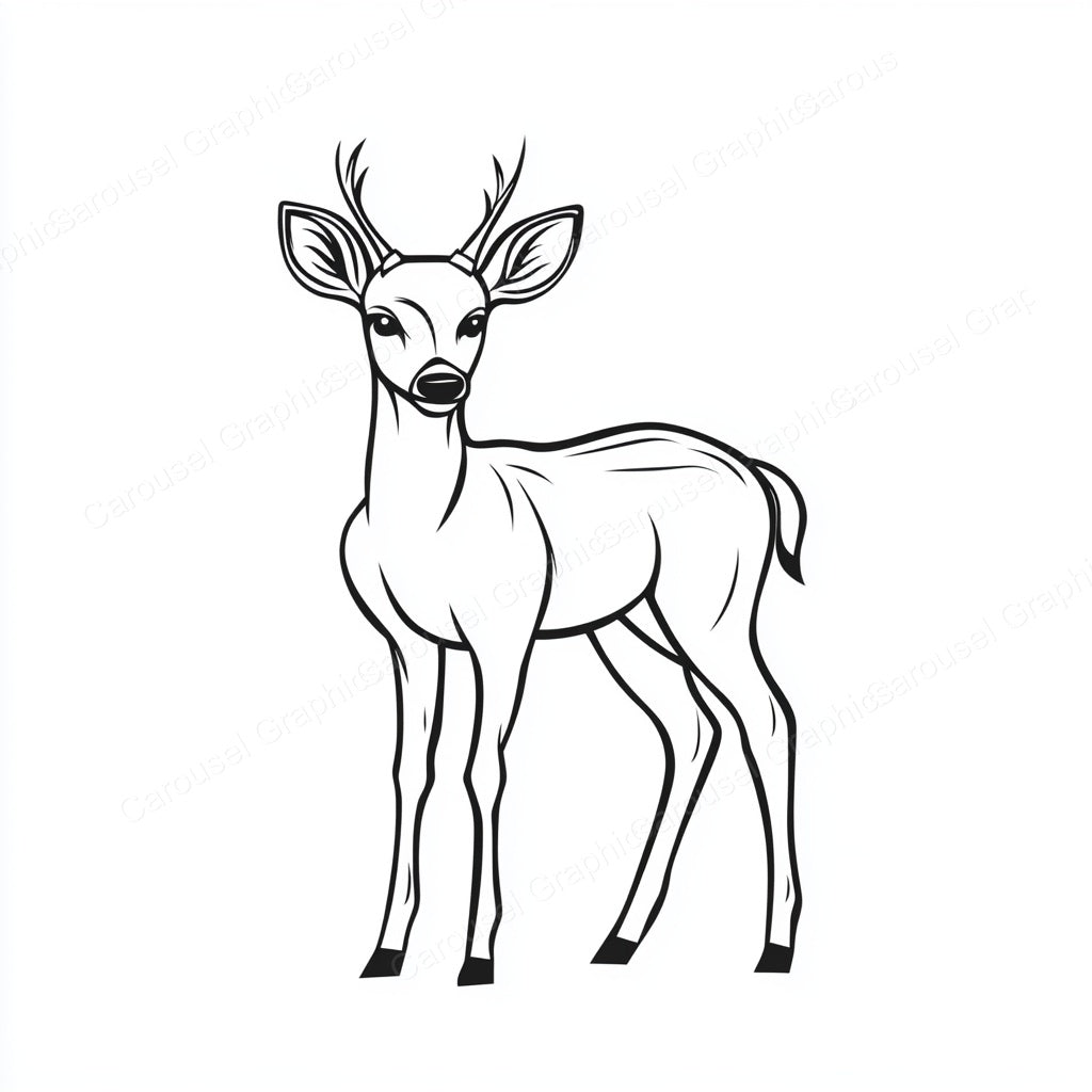 Deer Vector Graphic preview