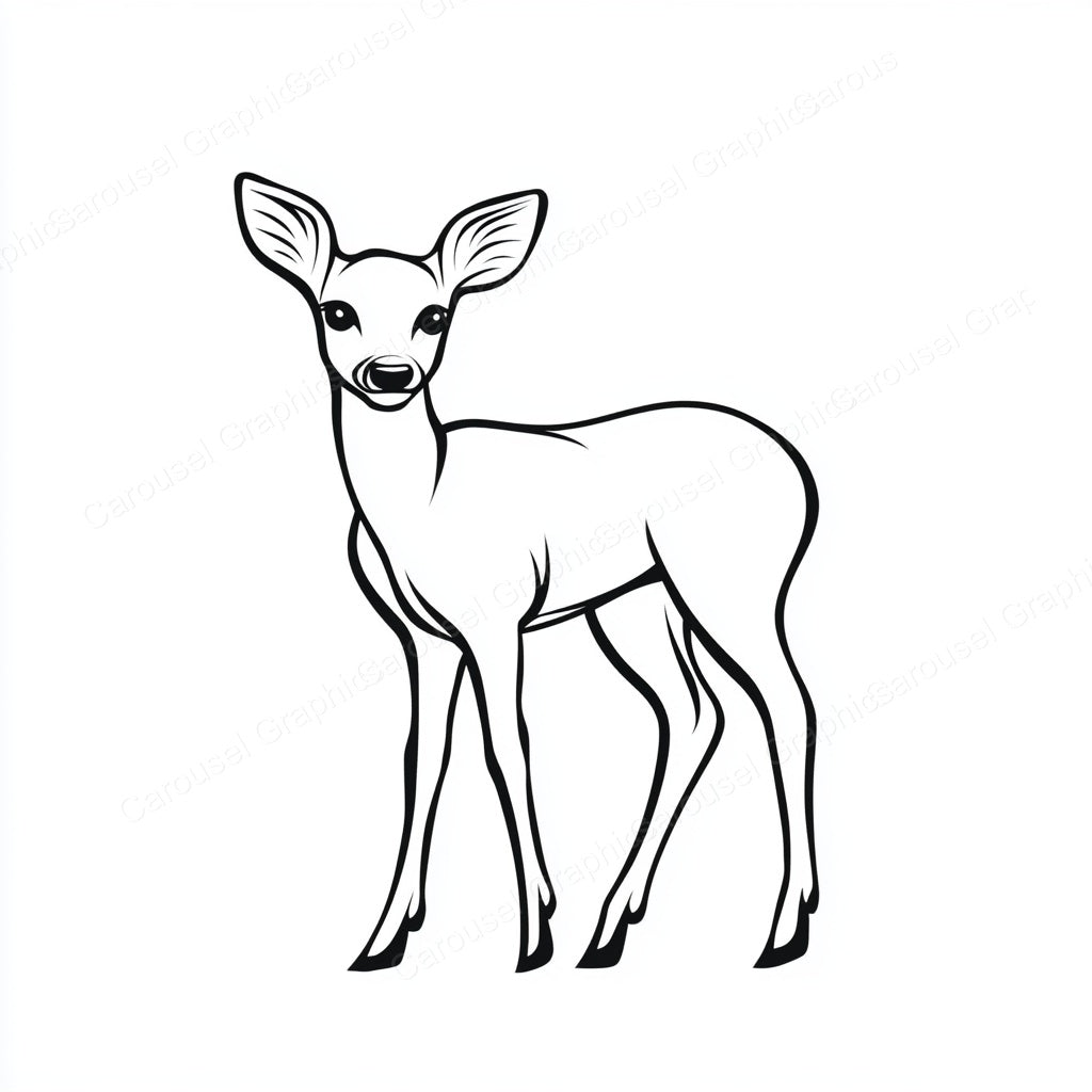 Deer Vector Graphic preview