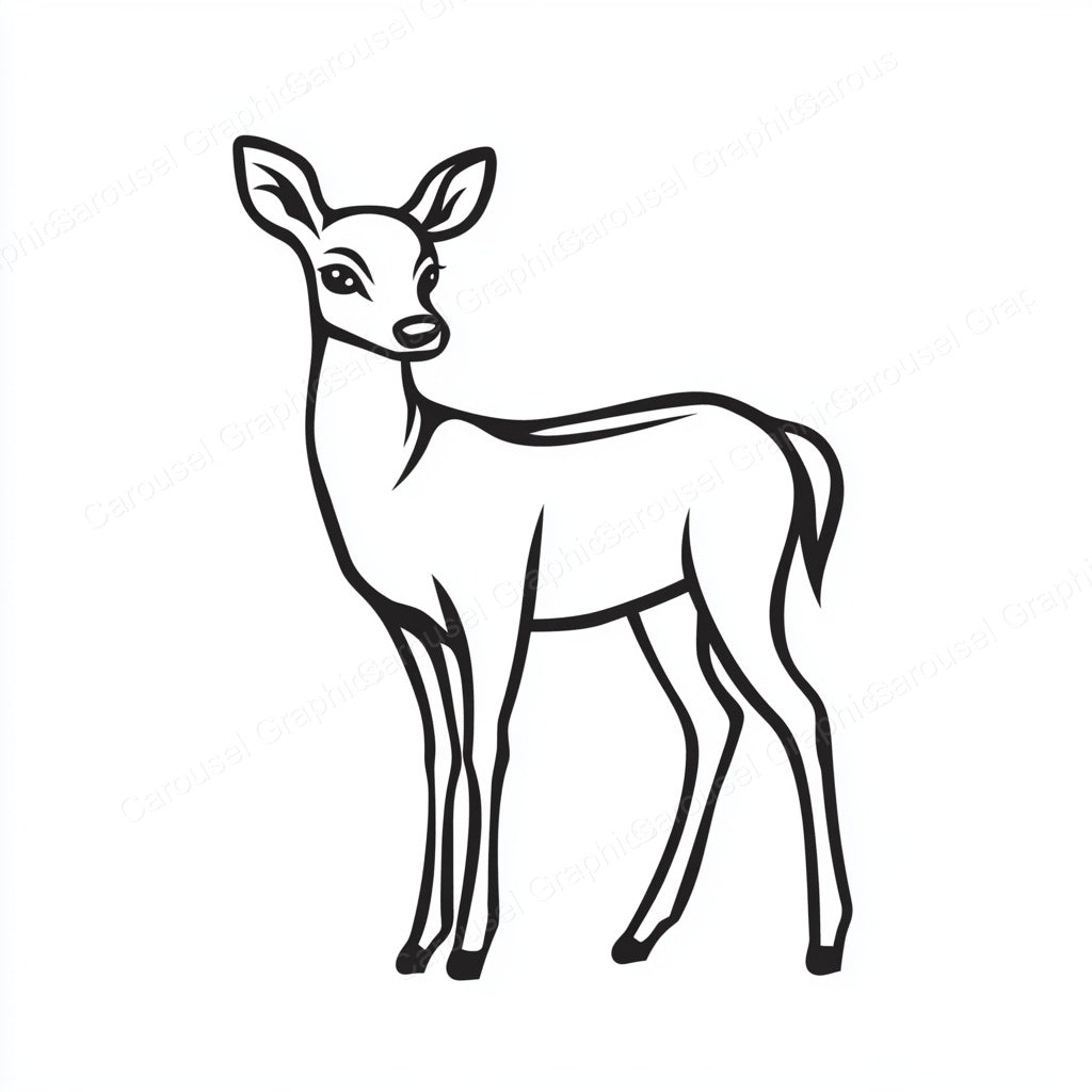 Deer Vector Graphic preview