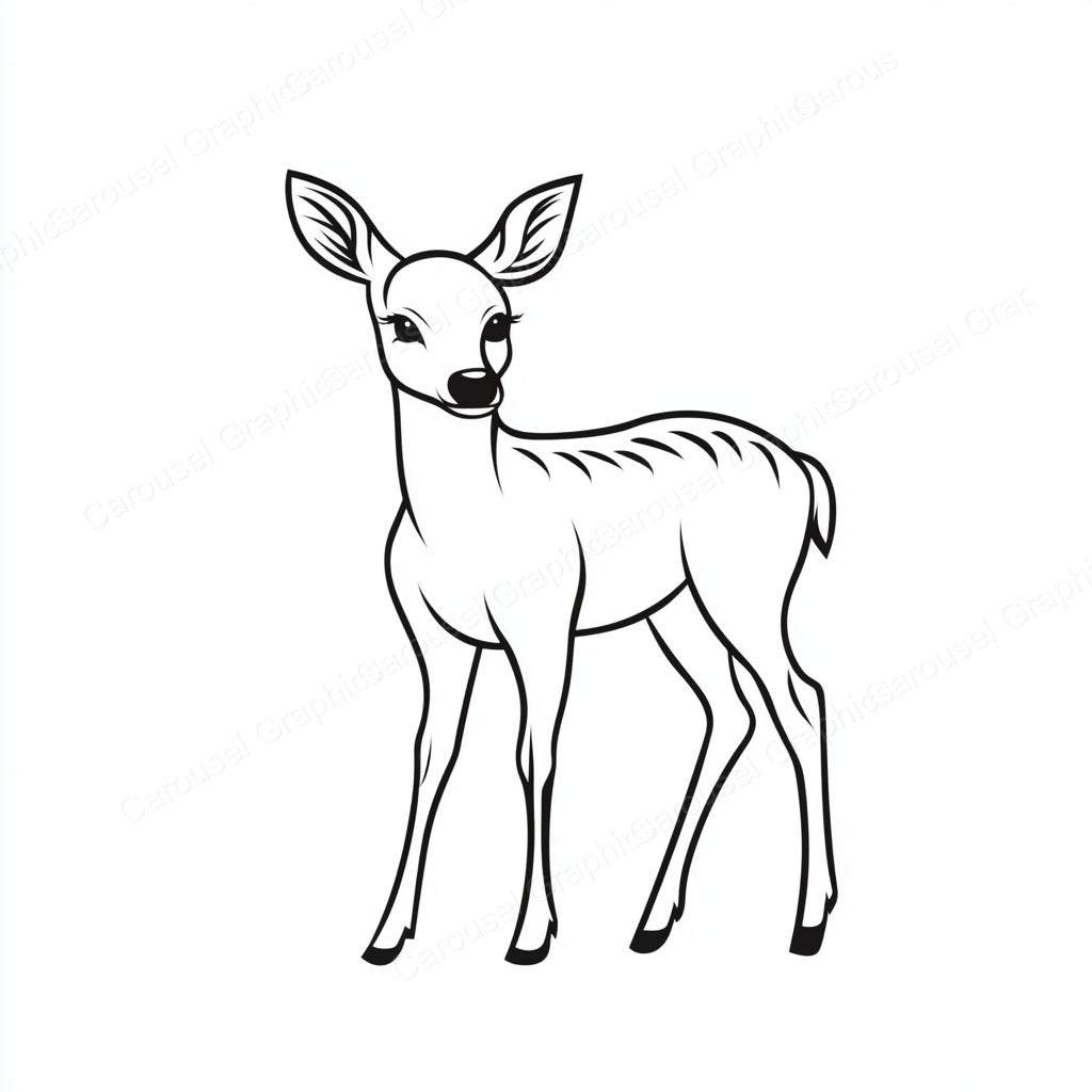 Deer Vector Graphic preview