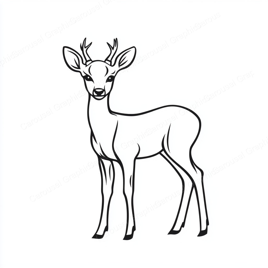 Deer Vector Graphic preview