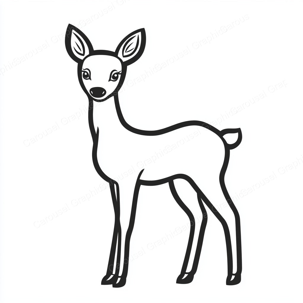 Deer Vector Graphic preview