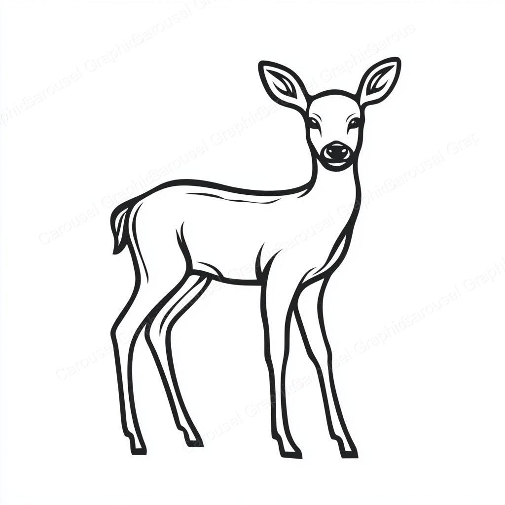 Deer Vector Graphic preview