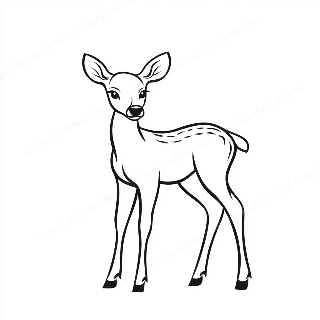 Deer Vector Graphic preview