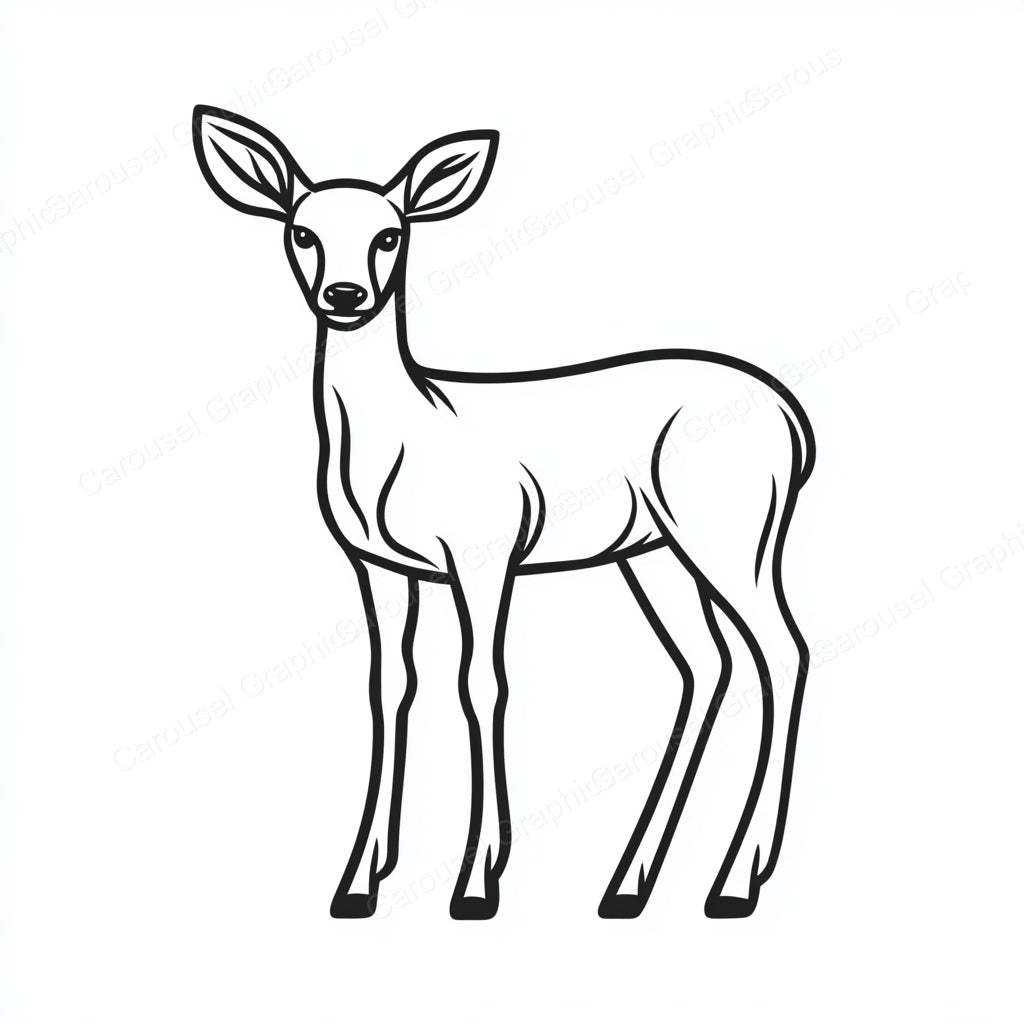 Deer Vector Graphic preview