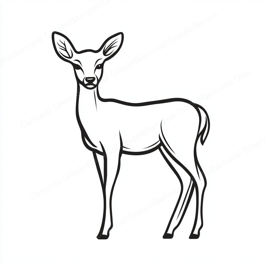 Deer Vector Graphic preview