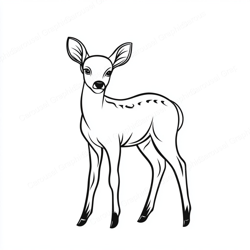 Deer Vector Graphic preview